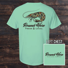 Load image into Gallery viewer, 'Round Here Clothing Duck Camo Shrimp