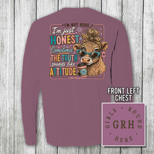 Load image into Gallery viewer, Girls 'Round Here - "I'm Not Rude, I'm Just Honest" Highland Cow