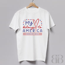 Load image into Gallery viewer, Brooklyn + Bella My Heart Belongs to America