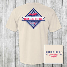 Load image into Gallery viewer, 'Round Here Clothing Patriotic Mountains