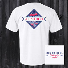 Load image into Gallery viewer, 'Round Here Clothing Patriotic Mountains