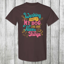 Load image into Gallery viewer, Daydream Tees Working Hard Dog
