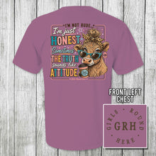 Load image into Gallery viewer, Girls 'Round Here - "I'm Not Rude, I'm Just Honest" Highland Cow
