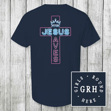 Load image into Gallery viewer, Girls &#39;Round Here Jesus Saves
