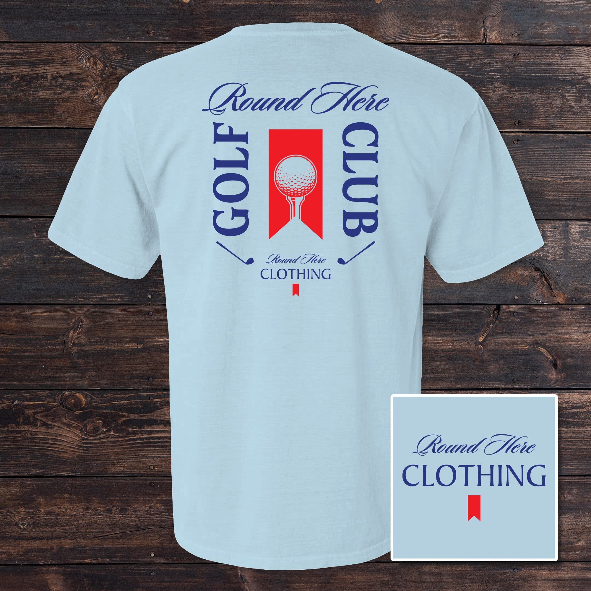 [New Era]★GOLF★STRAIGHT LOGO HIGH COLLAR WARM T-SHIRT Polo T Shirts Men Zipper Collar Fashion Golf Light Blue