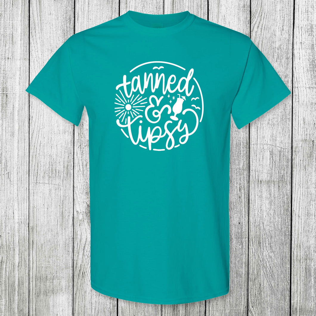 Daydream Tees Tanned and Tipsy