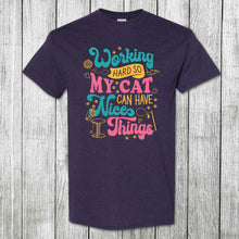 Load image into Gallery viewer, Daydream Tees Working Hard Cat
